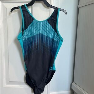 Kids' Teal and Black Leotard